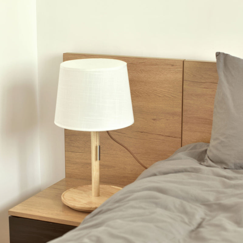 Gentle Glow | Nordic Walnut Table Lamp