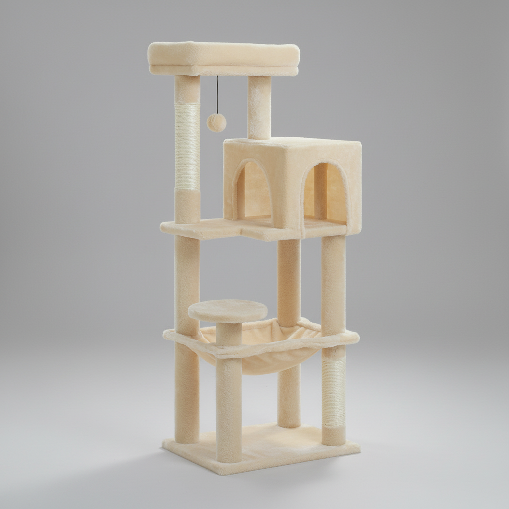 5-Level Cat Tree with Condo | Modern Cat Tower for Climbing 1