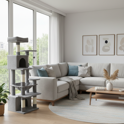 6-Level Cat Tree Tower for Large Cats | Cat Furniture 3