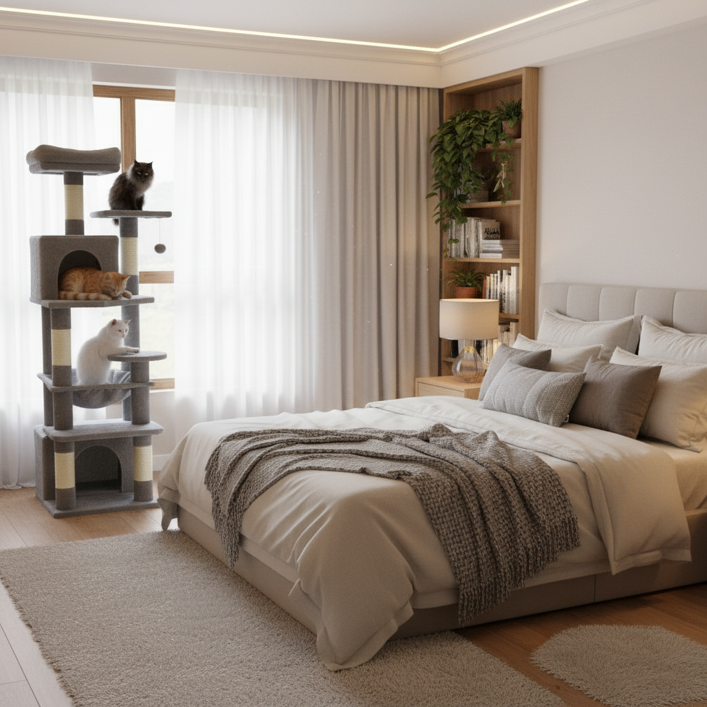 6-Level Cat Tree Tower for Large Cats | Cat Furniture 4