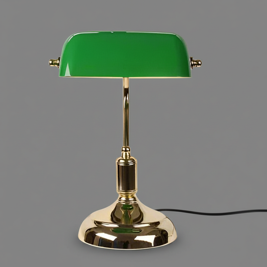 European Glass Table Lamp | Elegant Bedside or Desk Lamp
