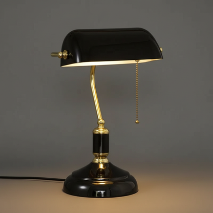 European Glass Table Lamp | Elegant Bedside or Desk Lamp