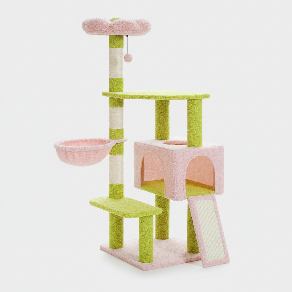 Flower Cat Tree | Multi-Level Indoor Cat Tower 1