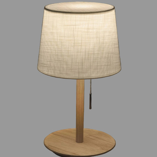 Gentle Glow | Nordic Walnut Table Lamp