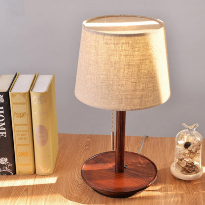 Gentle Glow | Nordic Walnut Table Lamp