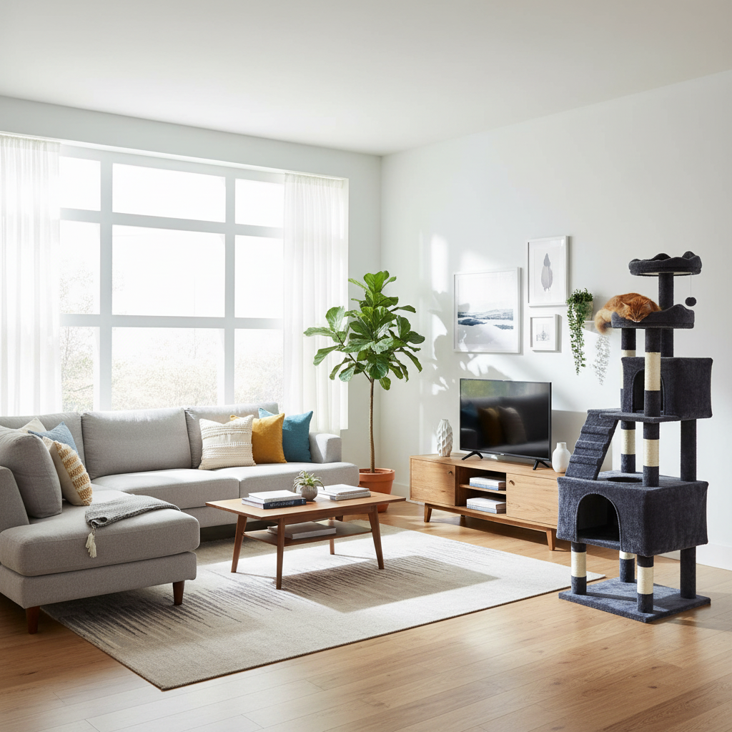 Large Cat Tower | Multi-Level Cat Tree for Big Cats 3