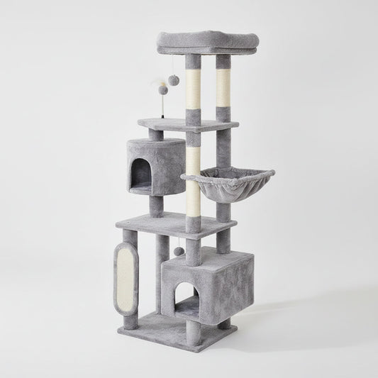 Multi-Cat Tree | Cat Furniture with Condos and Scratching Posts 0