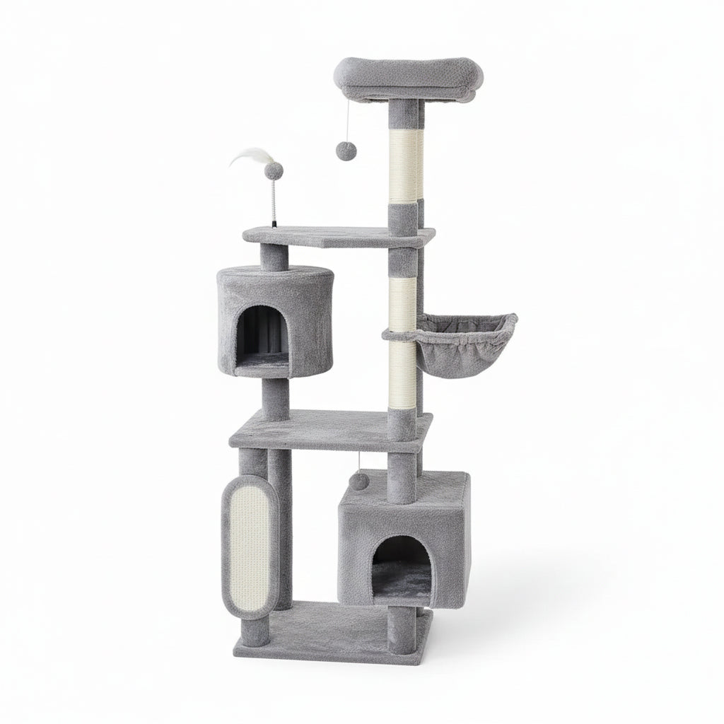 Multi-Cat Tree | Cat Furniture with Condos and Scratching Posts 1