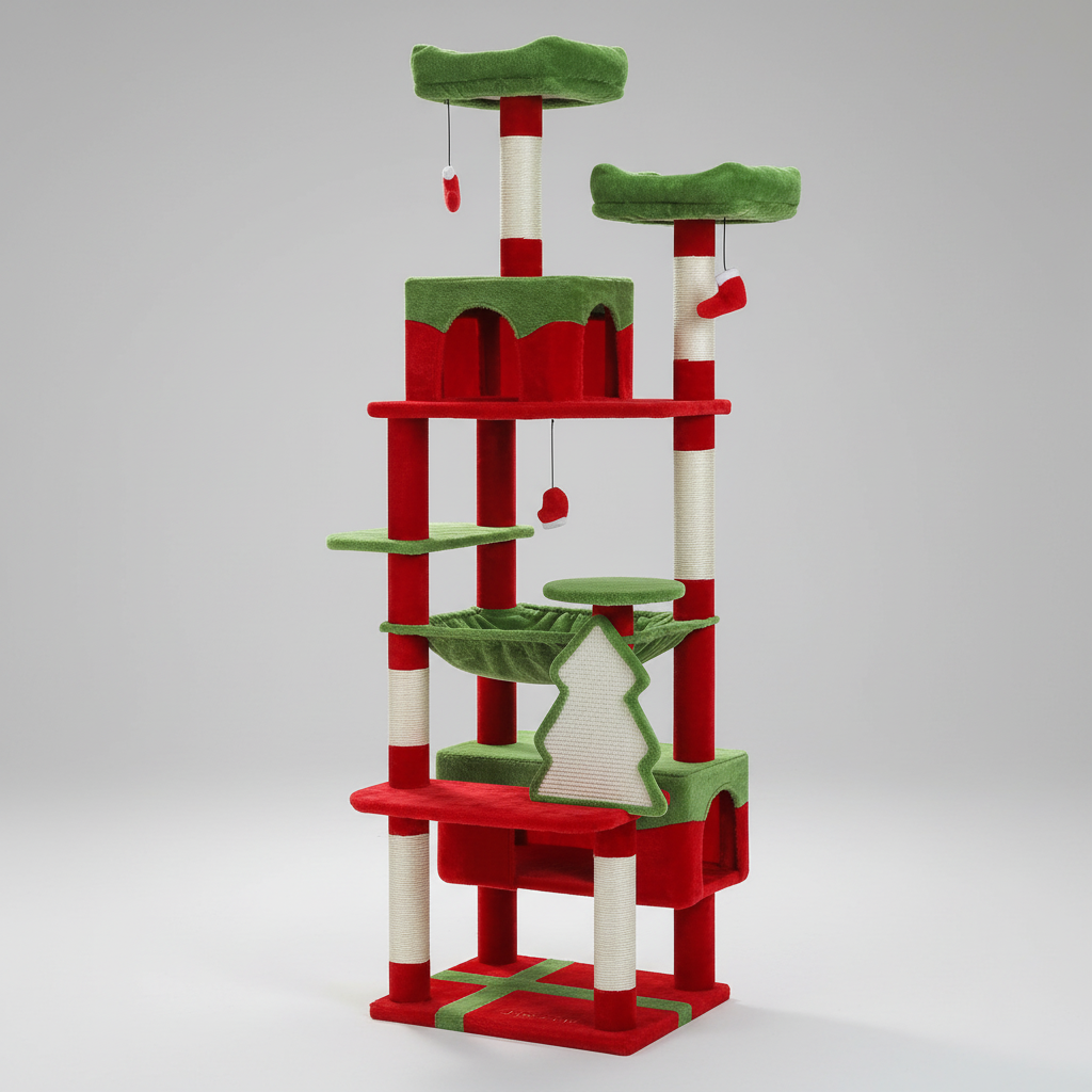 Spacious Cat Tower for Large Cats | Indoor Cat Tree 0