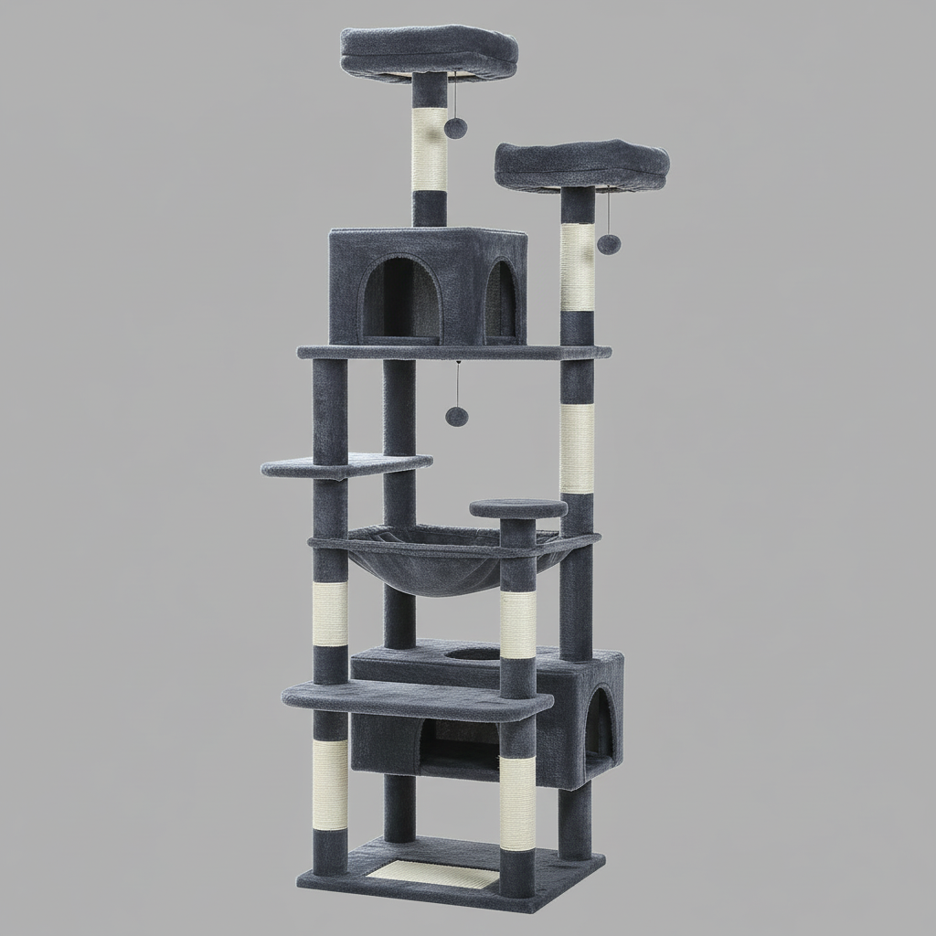 Spacious Cat Tower for Large Cats | Indoor Cat Tree 3