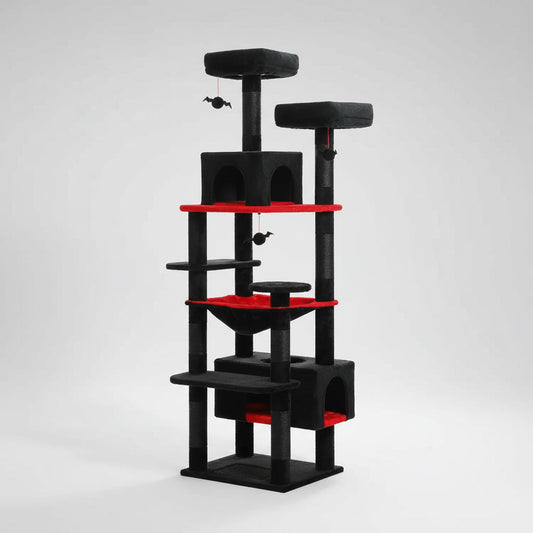 Spooky Cat Tree | 72-Inch Multi-Level Cat Tower for Large Cats 0